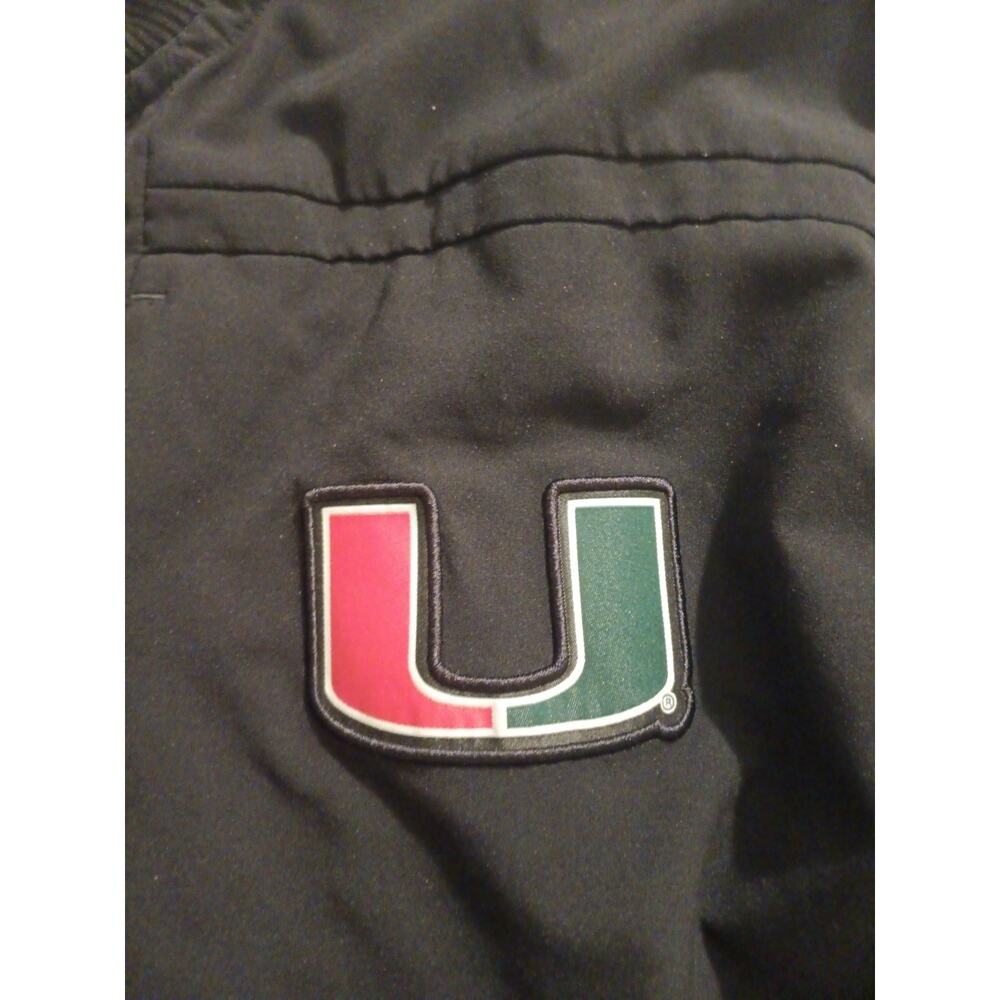 Miami Hurricanes Adidas Full Zip Up Jacket Mens Medium - Picture 3 of 11